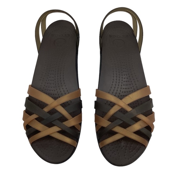 CROCS Isabelle Huarche Strappy Wedge Sandals - Picture 1 of 11